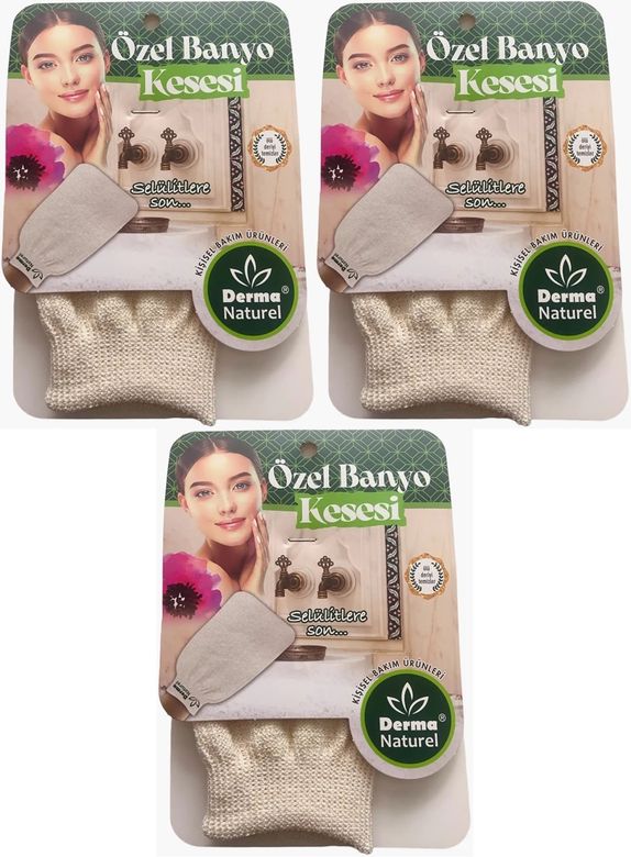 Özel Banyo Kesesi MS-07 (3 Lü Set)