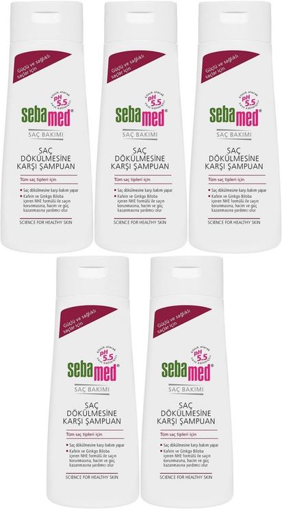 Şampuan 200ML Saç Dökülmesine Karşı (Tüm Saç Tipleri için) (5 Li Set)