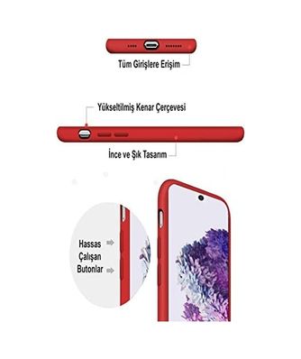 000-art 57855210132599180184975 Galaxy A54 İle Uyumlu Kapak İçi Kadife Kamera Korumalı Lansman Silikon Kılıf - Yeşil 50 X 22
