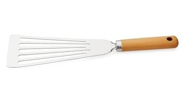 0neformehome 57855210128897480184975 Bambu Saplı Paslanmaz Çelik Pizza Servis,kızartma Ve Izgara Spatulası,pişirme Çevirme Döndürme,kızartama Ve Izgara İçin Oluklu Spatula,pizza Servis Spatulası,velor Home. 0