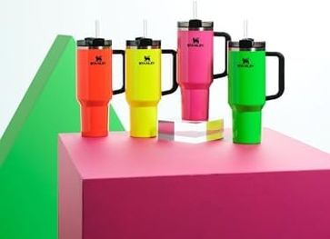 1000 Melocej 57855210125588680184975 Quencher H2.0 Flowstate Paslanmaz Çelik Vakum Yalıtımlı Bardak Kapaklı Ve Pipetli Su, Buzlu Çay Veya Kahve, Smoothie Ve Daha Fazlası İçin, Neon Sarı, 40 Oz Açık Bej