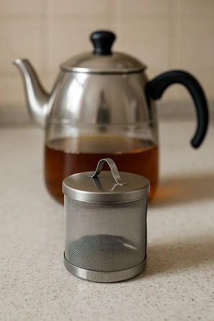 1001 Çiftliği 133243323 Çay Süzgeci Çaydanlık Ve Demlik Içi Süzgeç Paslanmaz Çelik 9,5 Cm