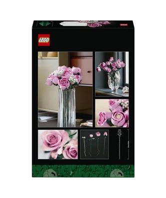 1001 Fidan 57855210125112080184975 Pembe Gül Buketi 10374 - Yetişkinler İçin Tomurcuk Ve Açmış Olarak 12 Pembe Gül İle 4 Bahar Yıldızı Çiçeği İçeren Sevgililer Günü&apos Ne Özel Dekoratif Model Yapım Seti 789 Parça 20Beyazcipso