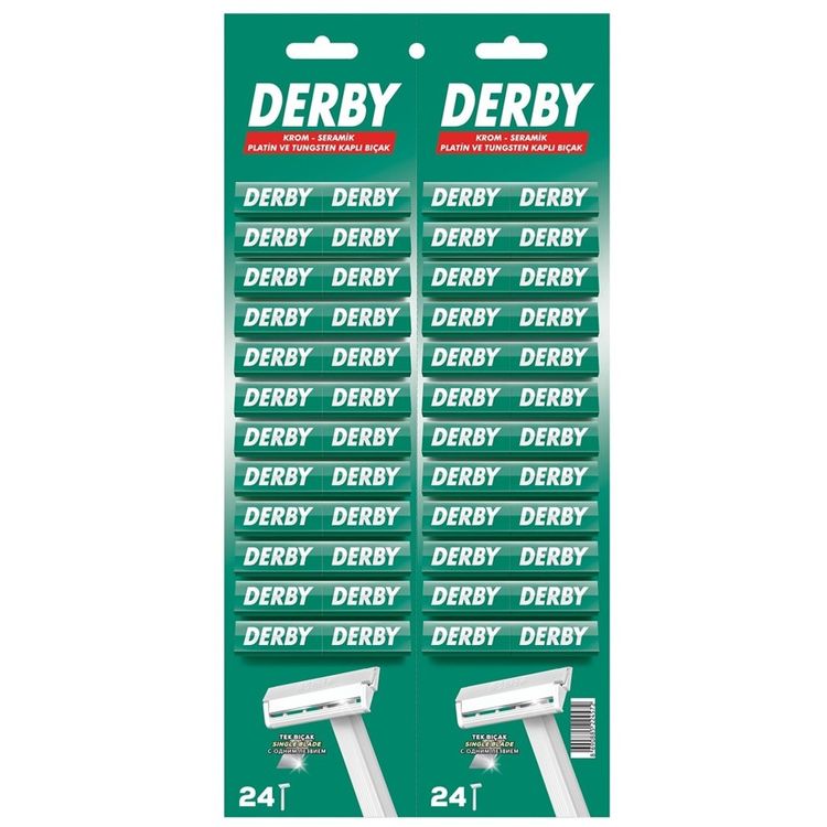 100166252 Derby Tek Bıçak Kartela 48 Li