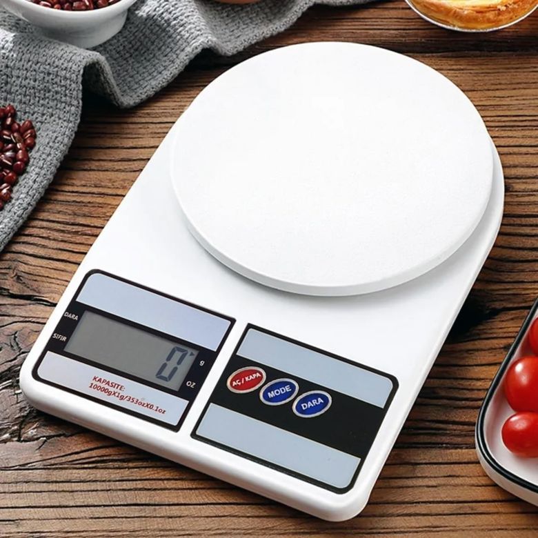 1001Hediye 57855210127264580184975 Dijital Hassas 10 Kg Mutfak Terazisi Tartısı Lcd Ekranlı Açık Bej
