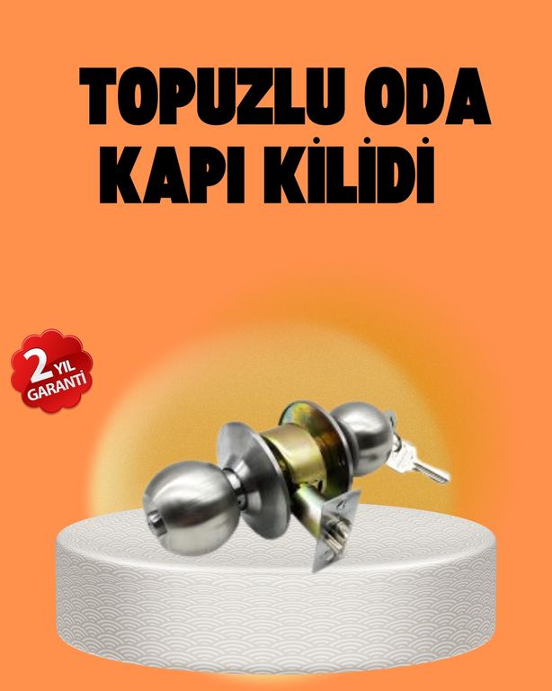 1001Hediye TRİTHLTUCZZZKAPIKİLİT-BLNCCC Mat Renk Topuzlu Kapı Kilidi Giriş Tipi -