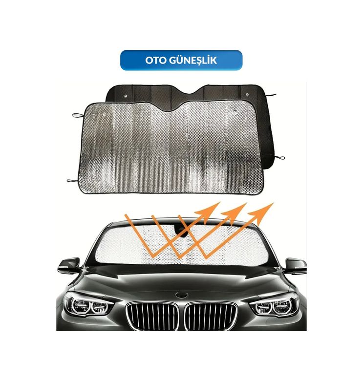 1001Hediye TRİTHLTXUCZOTOGÜNEŞLİK-9-BLNCCC Katlanabilir Ön Cam Güneşlik Isı Önleyici Araç Perdesi Volkswagen Passat Peugeot 3008 Skoda Superb Nissan Qashqai