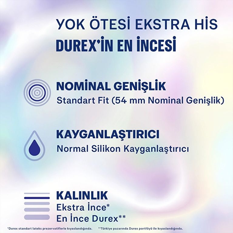 10035156 Durex Yok Ötesi Ekstra His 20 Li Prezervatif