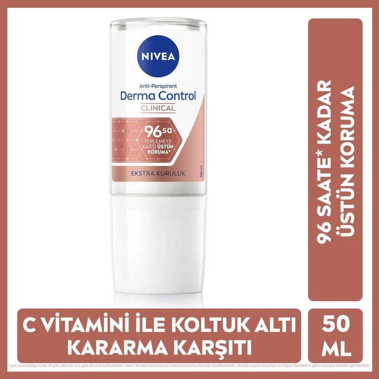 10168288 Nivea Derma Control Clinical 50 Ml Kadın Roll-On