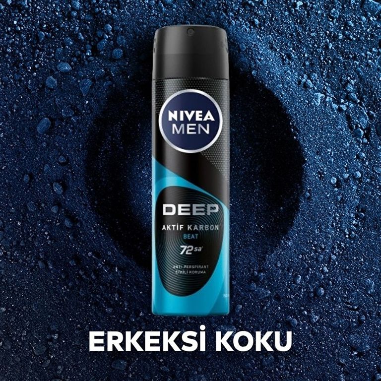 10198227 Nivea Deep Dimension Beat 150 Ml Men Erkek Sprey Deodorant
