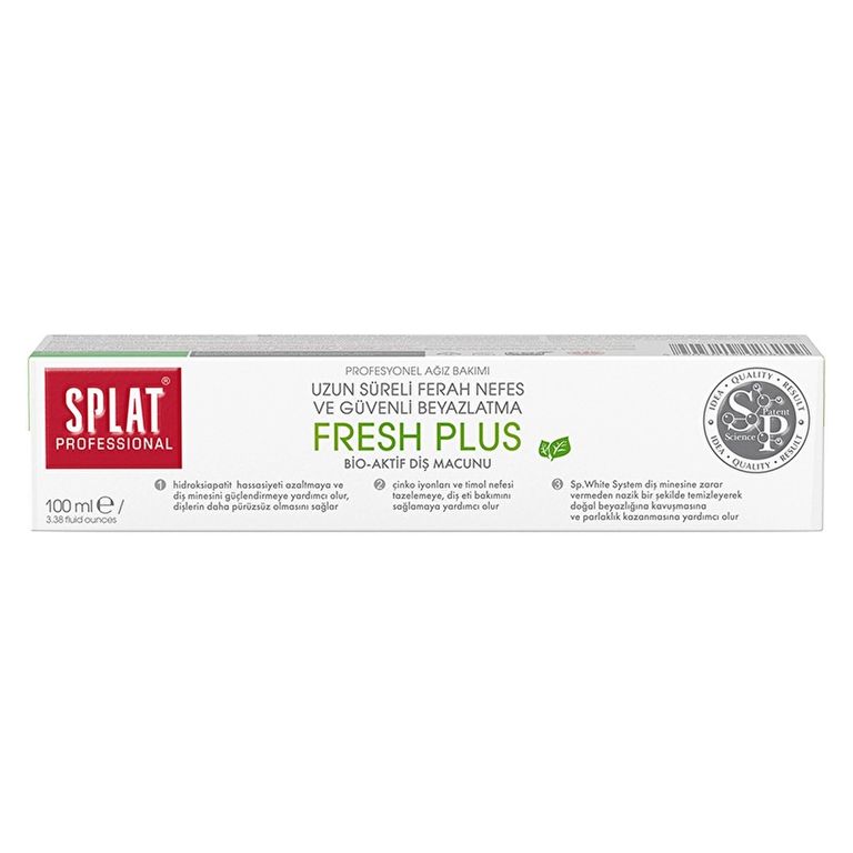 10205653 Splat Professional Fresh Plus Bio Active 100 Ml Diş Macunu