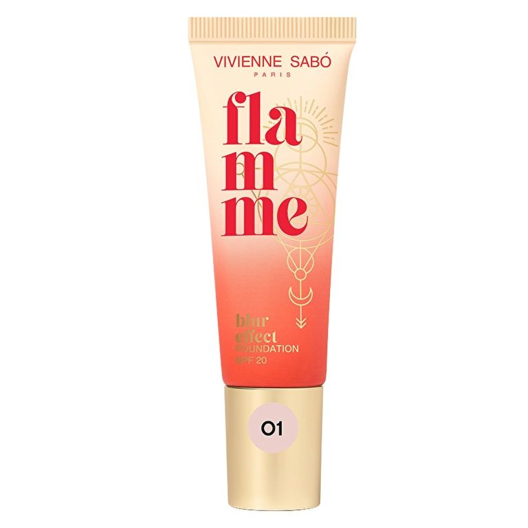 10209225 Vivienne Sabo Flamme Blur Effect Spf 20 01 Ivory Medium Coverage Radiant Satin Finish Fondöten