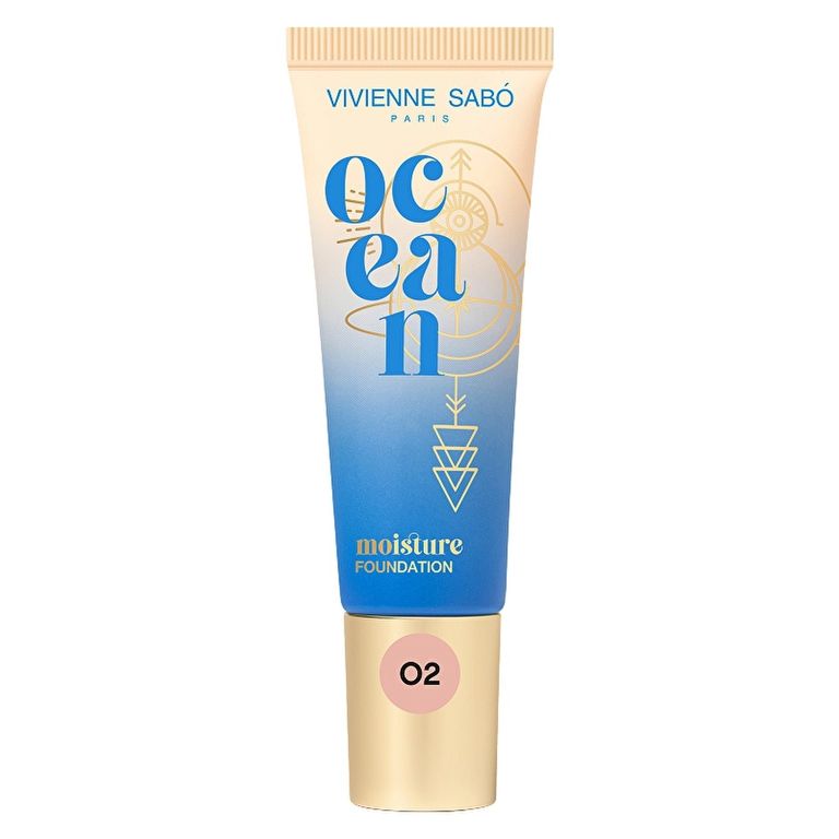 10209232 Vivienne Sabo Ocean Moisturizing 02 Warm Beige Hydrating Fluid With Natural Radiant Finish Fondöten
