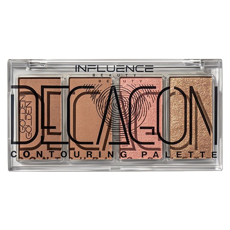 10209404 Influence Beauty Kontür Paleti Golden Decagon 01 Sculpt Glow 4In1 Contour Palette With Highlighter