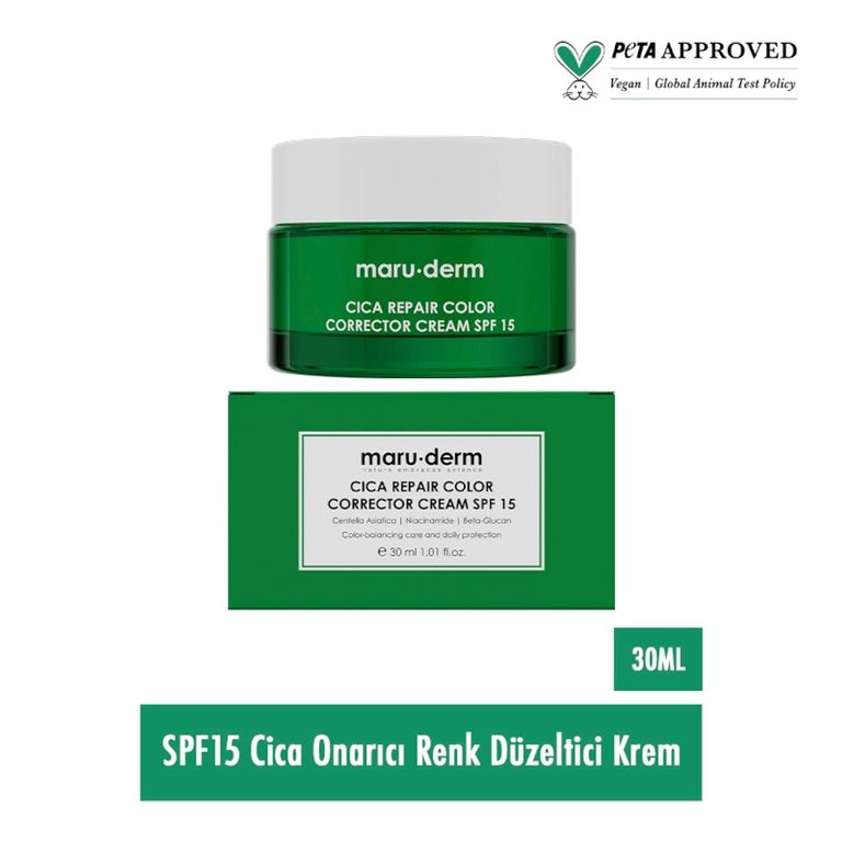 10211519 Maruderm Cica 15Spf 15 Ml Cilt Tonu Eşitleyici Krem