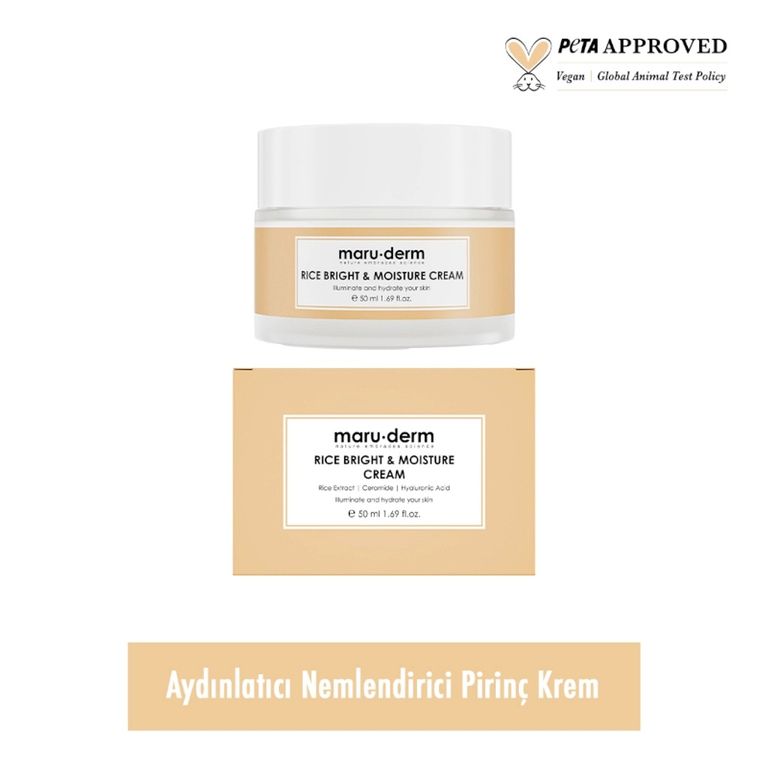 10211521 Maruderm Pirinç Özlü Aydınlatıcı & Nemlendirici Krem 50 Ml