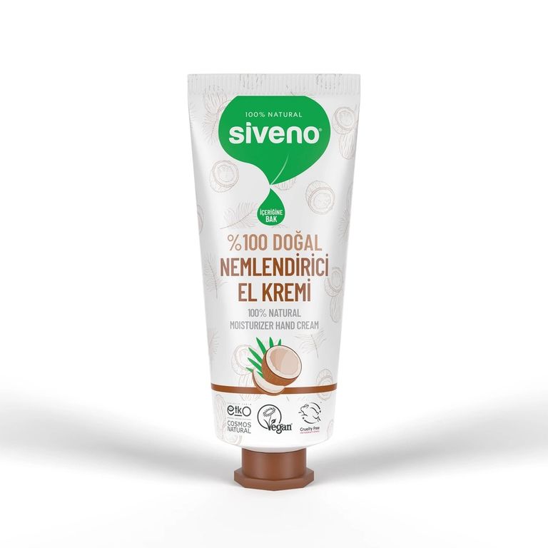 10212566 Siveno %100 Doğal Nemlendirici El Kremi Hindistan Cevizi 30 Ml