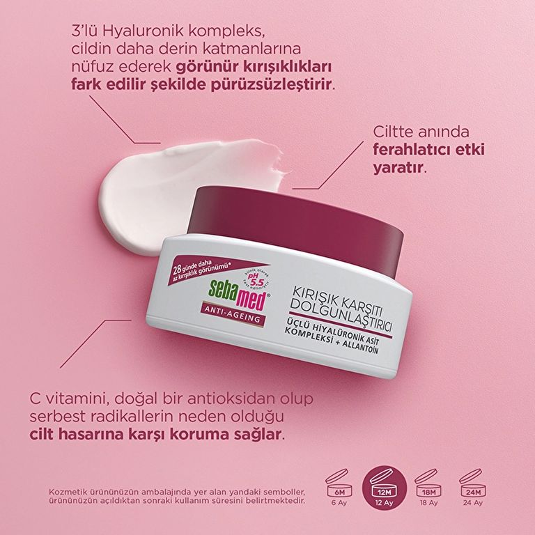 10490725 Sebamed Wrinkle Filler Kırışık Karşıtı Dolgunlaştırıcı Krem 50 Ml