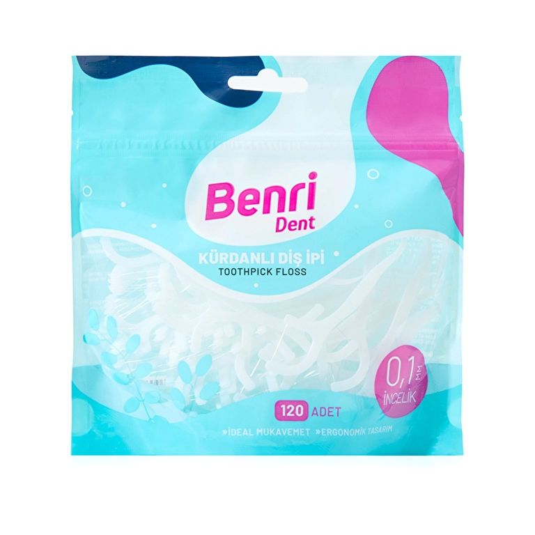 10638886 Benri Dent Kürdanlı Diş Ipi 120'lı