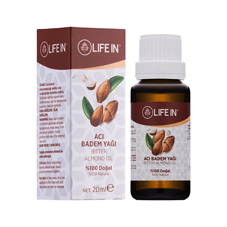 10828491 Life In 20 Ml Acı Badem Yağı
