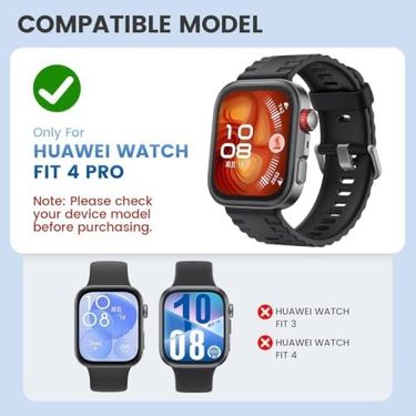 10LİNE AKSESUAR 131615075 Watch Fit 4 Pro İçin 2 Si 1 Arada Sert Polikarbonat Kasa Koruyucu Dokunma Ve Netliği Etkilemeyen Darbelere Ve Çizilmeye Karşı Fit 4 Pro Ekran Koruyucu Kılıfı Siyah -