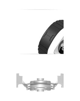 10LİNE AKSESUAR 131616806 - Apple İle Uyumlu Watch 42Mm 44Mm 45Mm 49Mm 1/2/3/4/5/6/se/se2/7/8/9/ultra 1/2 Baklalı Metal Kordon -