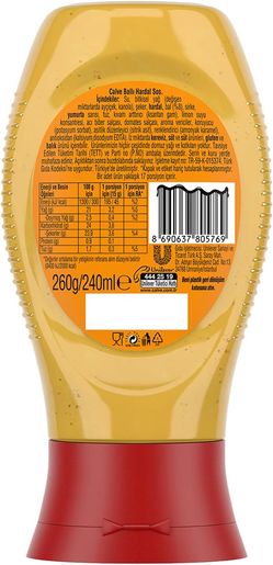 1122365 Calve Sos Ballı Hardal 260 Gr 4 Adet