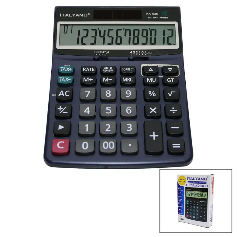 12 HANELİ HESAP MAKİNESİ 100 İŞLEM GERİ SAYDIRMA (4745)