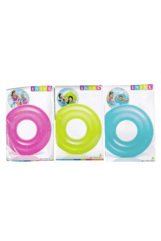 12192024 İntex 59260 Şeffaf Jumbo Şişme Simit 76 Cm