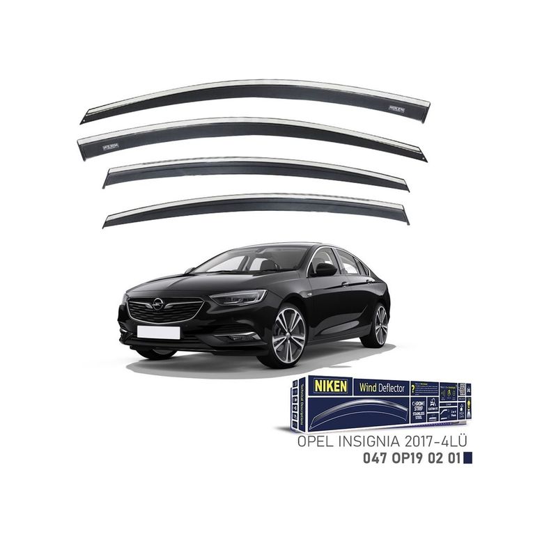 122396794 Niken Opel Insignia Cam Rüzgarlığı Kromlu 4&apos Lü 2017+ Sonrası