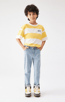 13842598 Slim Straight Fit Erkek Çocuk To Kot Pantolon M6010684479 Açık Mavi