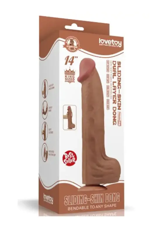 14'' Dual Layer Çift Katmanlı Dev Dildo 36 Cm