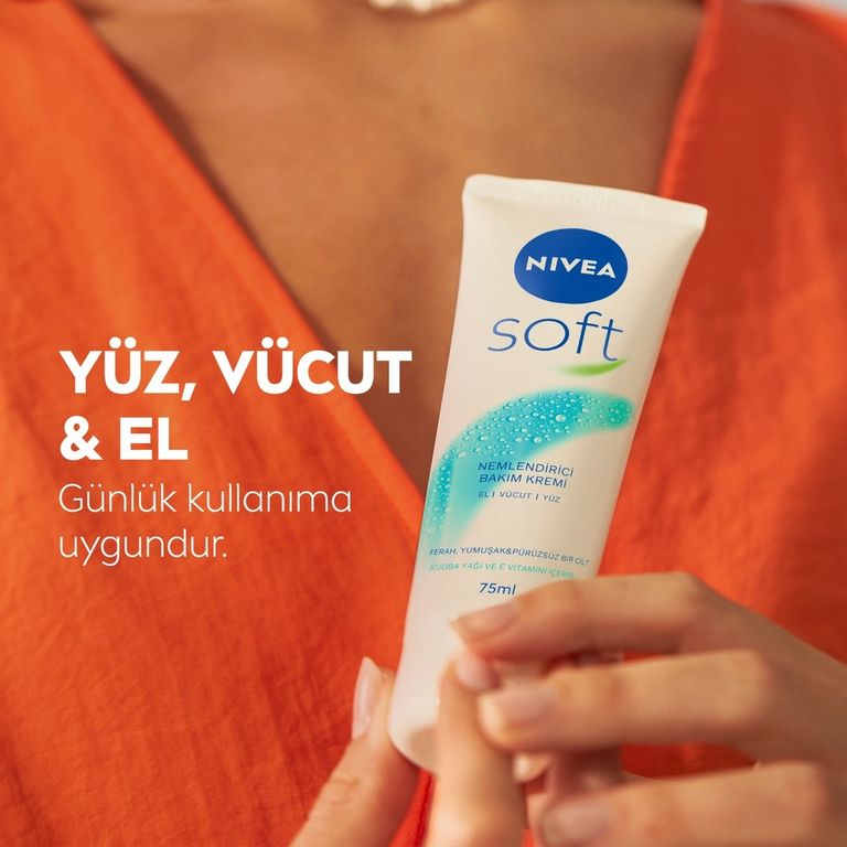 14000359 Nivea 75 Ml Soft Nemlendirici Jojoba Yağı Bakım Kremi