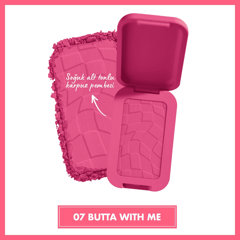 1406342 Nyx Professional Makeup Buttermelt Blush 07 Butta With Me Kremsi Pudra Allık