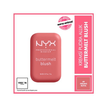 1406356 Nyx Professional Makeup Buttermelt Blush 09 Feelin Butta Kremsi Pudra Allık