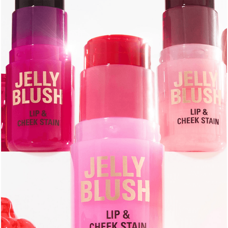 1435511 Revolution Jelly Lip Cheek Peach Orange Stick Allık