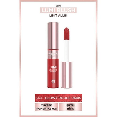 1436603 Loreal Paris Lumi Blush 640 Glowy Rouge Likit Allık
