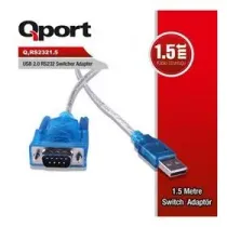 1.5 Metre USB 2.0 to Rs232 Çevirici Kablo (Q-RS2321.5)