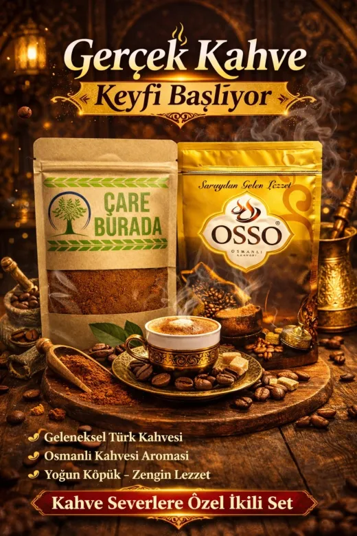 150 G Türk Kahvesi + Osso Osmanlı Kahvesi 150 G