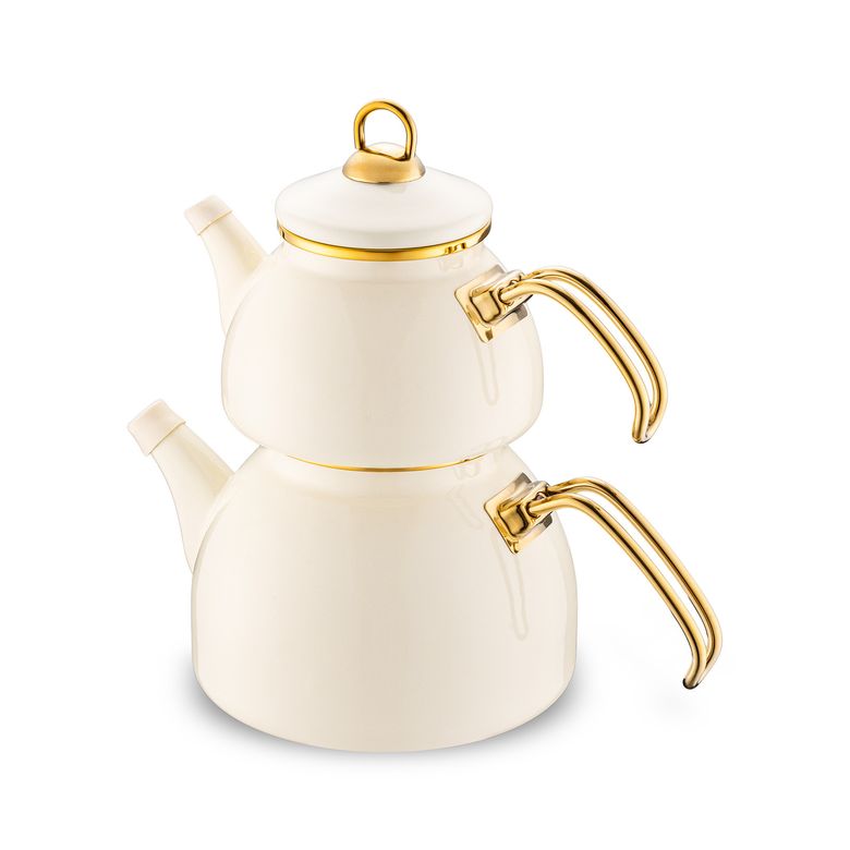 1700? Emsan Retro Emaye Midi Çaydanlık Takımı 1,1L & 2,3L