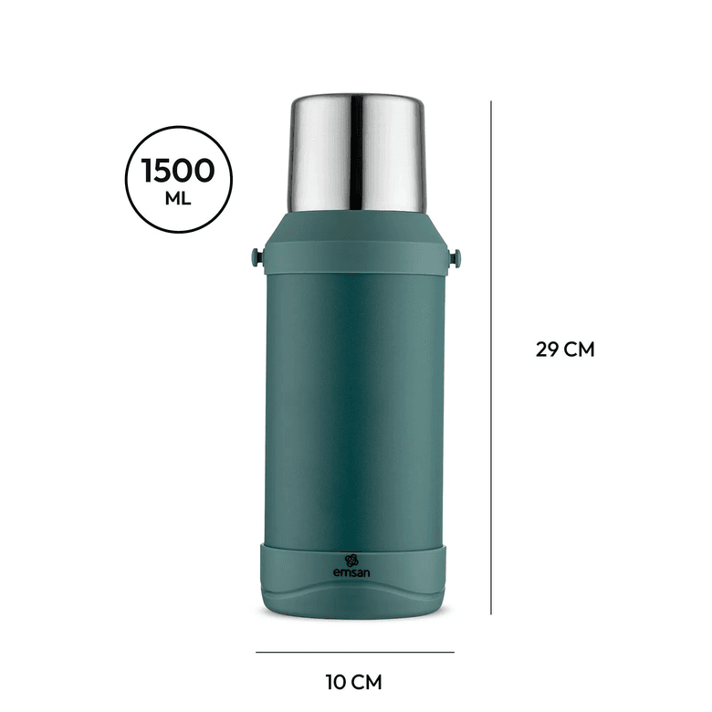 1700_. Emsan Thermafort Termos Yeşil 1500 Ml