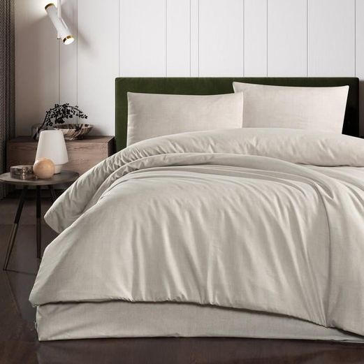 ₺1.799,0 Schafer Home Perry Çift Kişilik Nevresim Takımı 4 Parça Bej