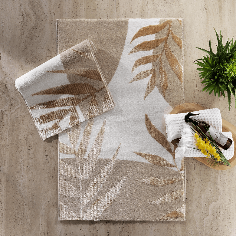 ₺1.799,00g Schafer Home Floral 2 Li Banyo Paspası-Gold