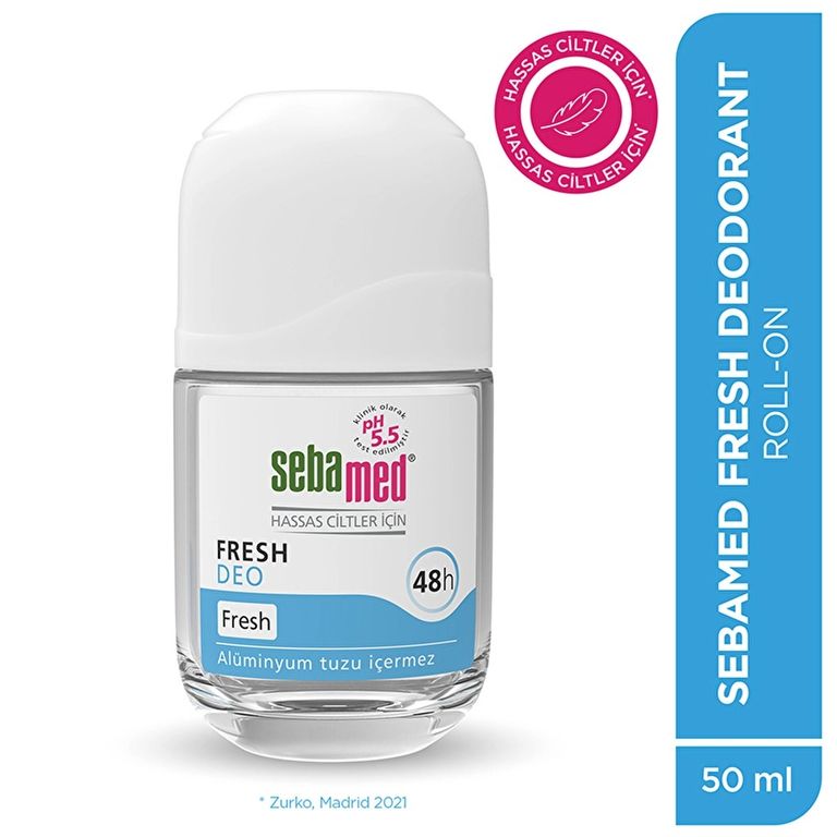 18000465 Sebamed Ter Kokusu Önleyici 48 Saat Etkili Hassas Ciltler Için Kadın Erkek Roll-On Deodorant Fresh 50Ml - 50 Ml