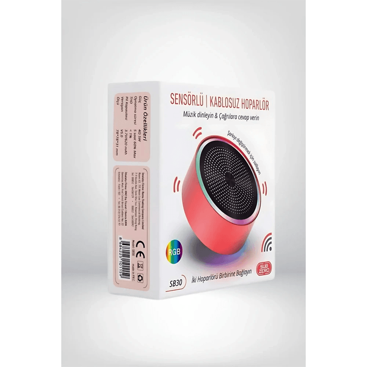 1IzXCNnMD6 Subzero Sb30 Bluetooth Sensörlü Renkli Müzik Kutusu