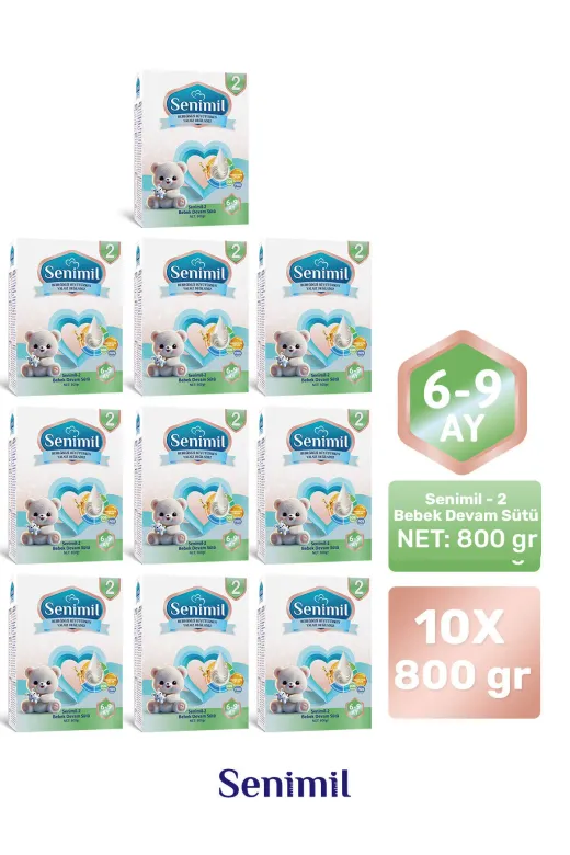 2 Bebek Sütü 800 Gr (6-9 Ay) 10 Lu Avantaj Paketi