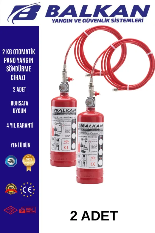 2 Kg Hfc Otomatik Pano Söndürme Cihazi 2 Adet