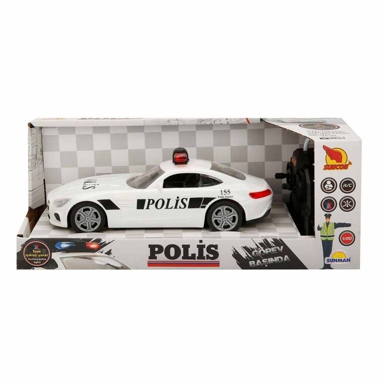 20357 Uzaktan Kumandalı Işıklı Polis Arabası 21 cm NessiWorld