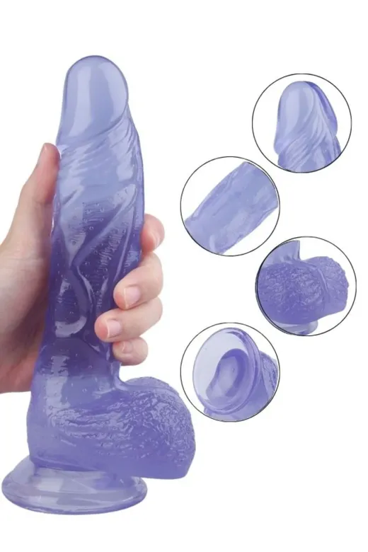 22,5Cm Mor Dildo No:13