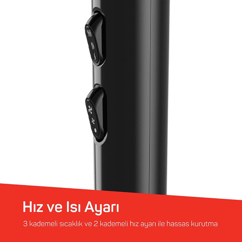 -2439- Arzum Ar5134 Hairstar Neo Saç Kurutma Makinesi 2300 W, Soğuk Hava Fonksiyonu, Siyah